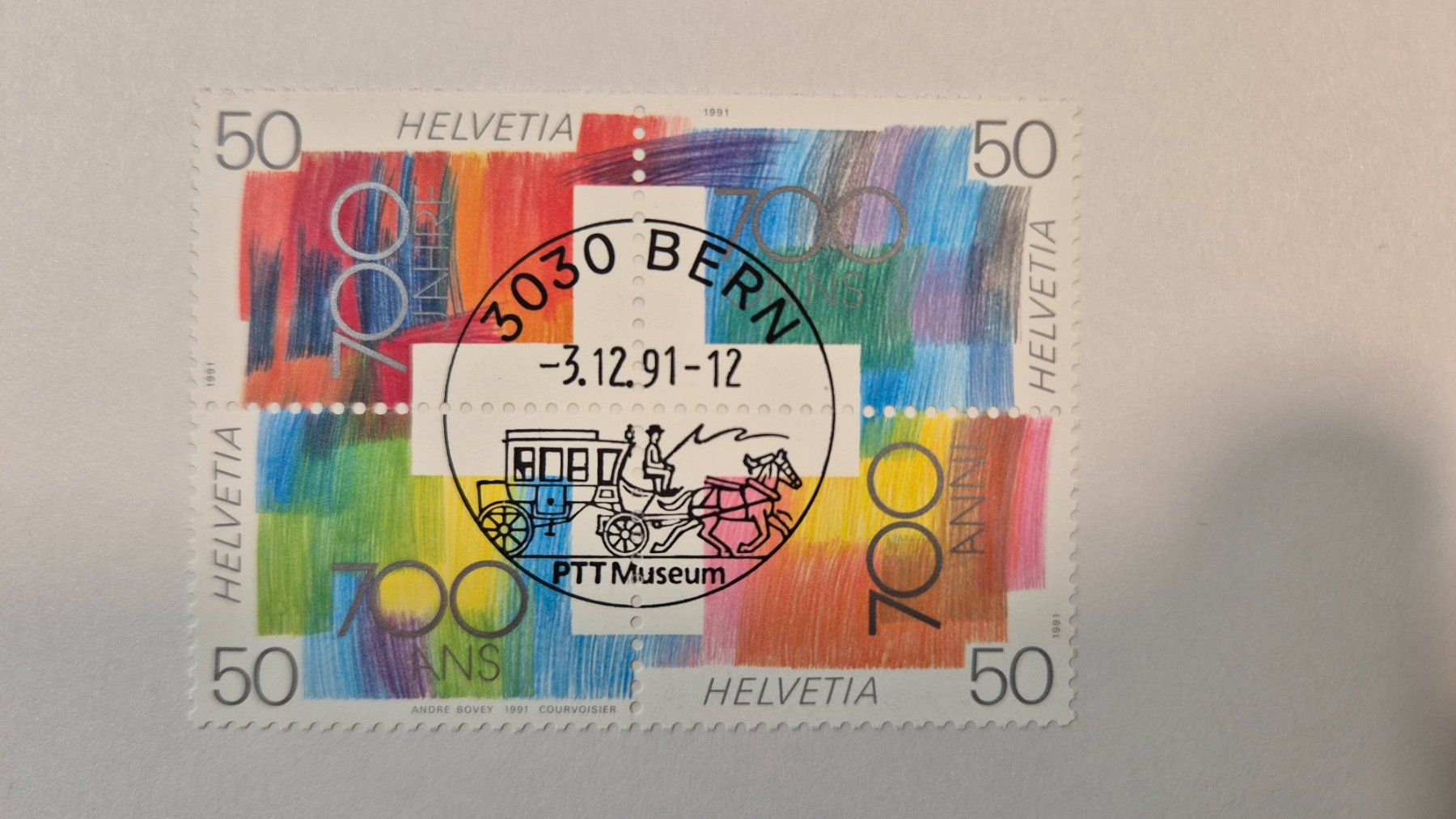 Tutti i francobolli: Briefmarken 1991, 700 Jahre Schweiz – Usato da Wängi venduto da Maur1
