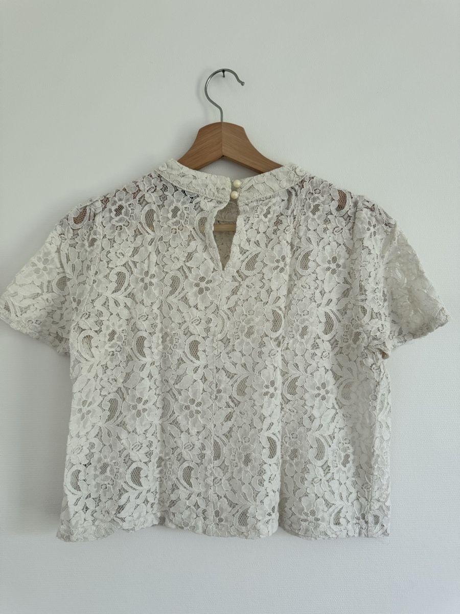 Tops: Damen Bluse weiss Spitze – Gebraucht aus St. Gallen von nikolasbong 1
