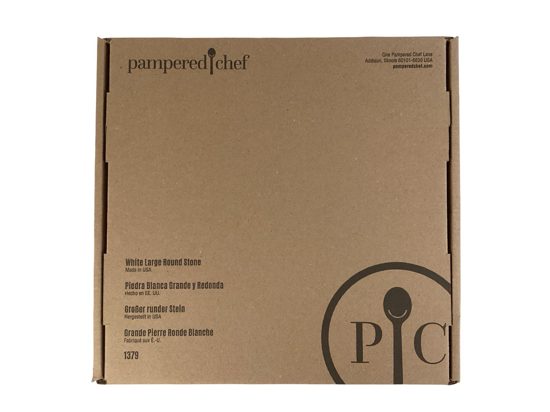 Servierplatten: PAMPERED CHEF White Large Round Stone – Neu und originalverpackt aus Zürich von Restwert_Zuerich 4