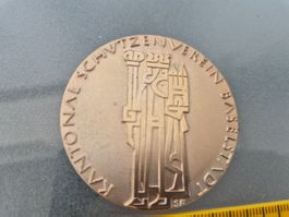 Basel Stadt Schützen Medaille; Meisterschütze.