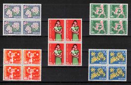 Pro Juventute 1962 im 4er-Block, postfrisch **
