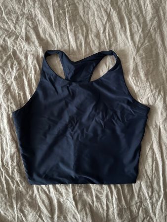 Mandala Yoga Wear Crop Top, Navy Blau, Gr. S