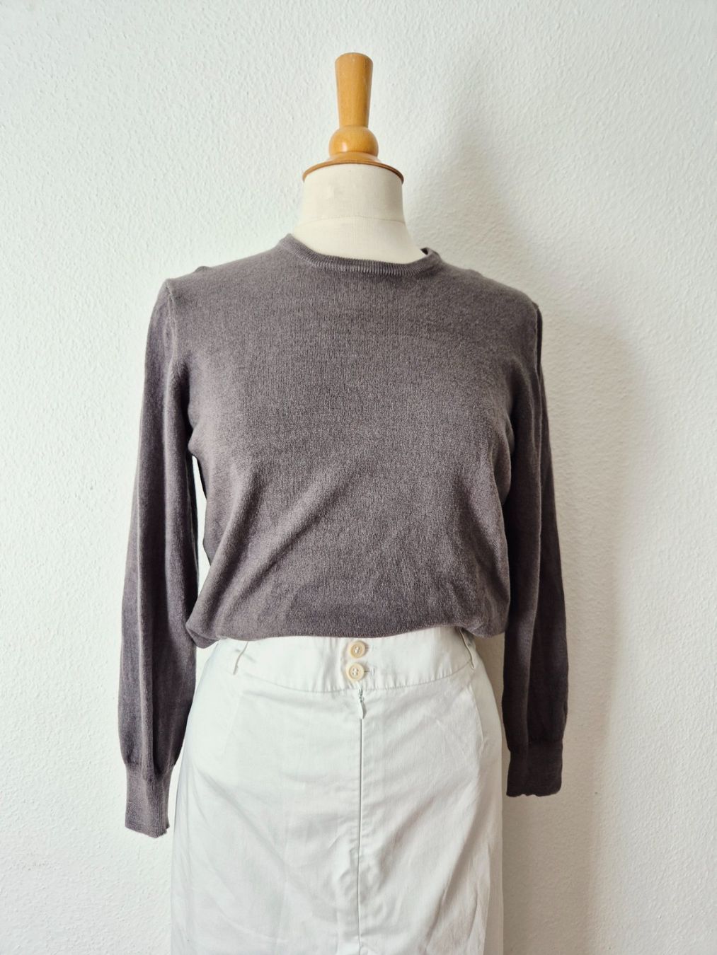 Fay Maglioni & Felpe: FAY PULLOVER PULLI M 38 TAUPE SCHURWOLLE,  TOP ZU NOÏ ROCK – Usato da Elsau venduto da the-colorful-side 8