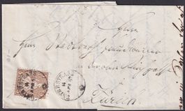 UNTERSTRASS 1867, Ortsverwendung mit Nr.30, Brief mit Inhalt