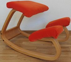 Ergonomic wooden chair
