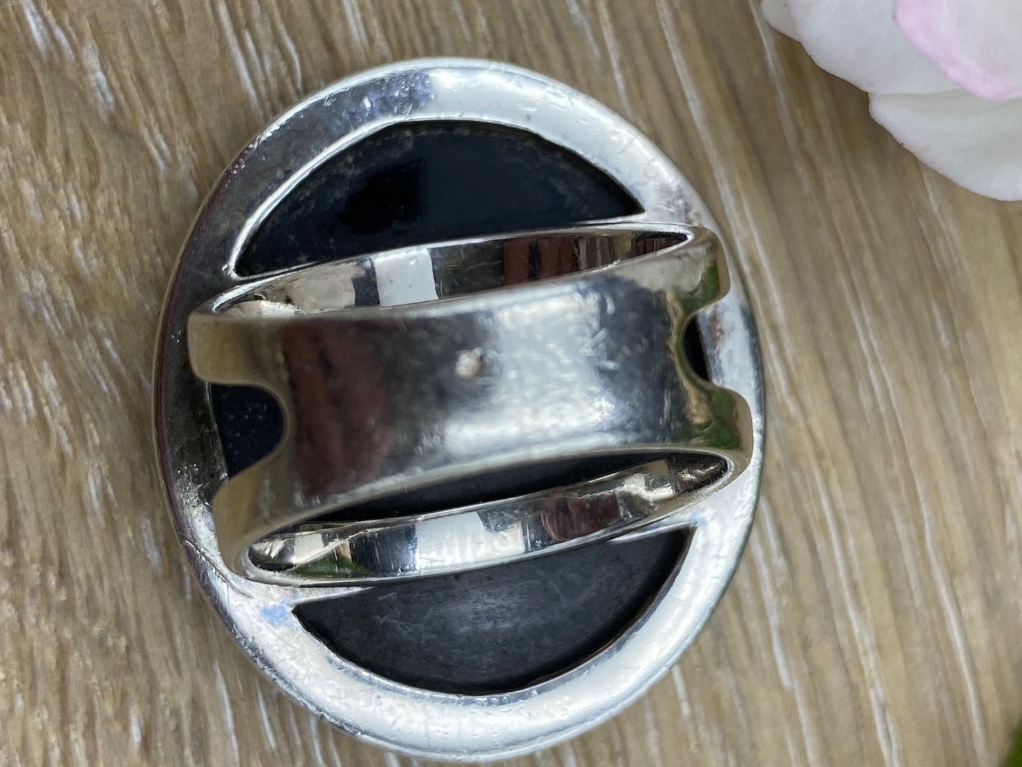 Ringe: Bague camé, en argent, onyx et nacre – Gebraucht aus Agiez von Beve15 4