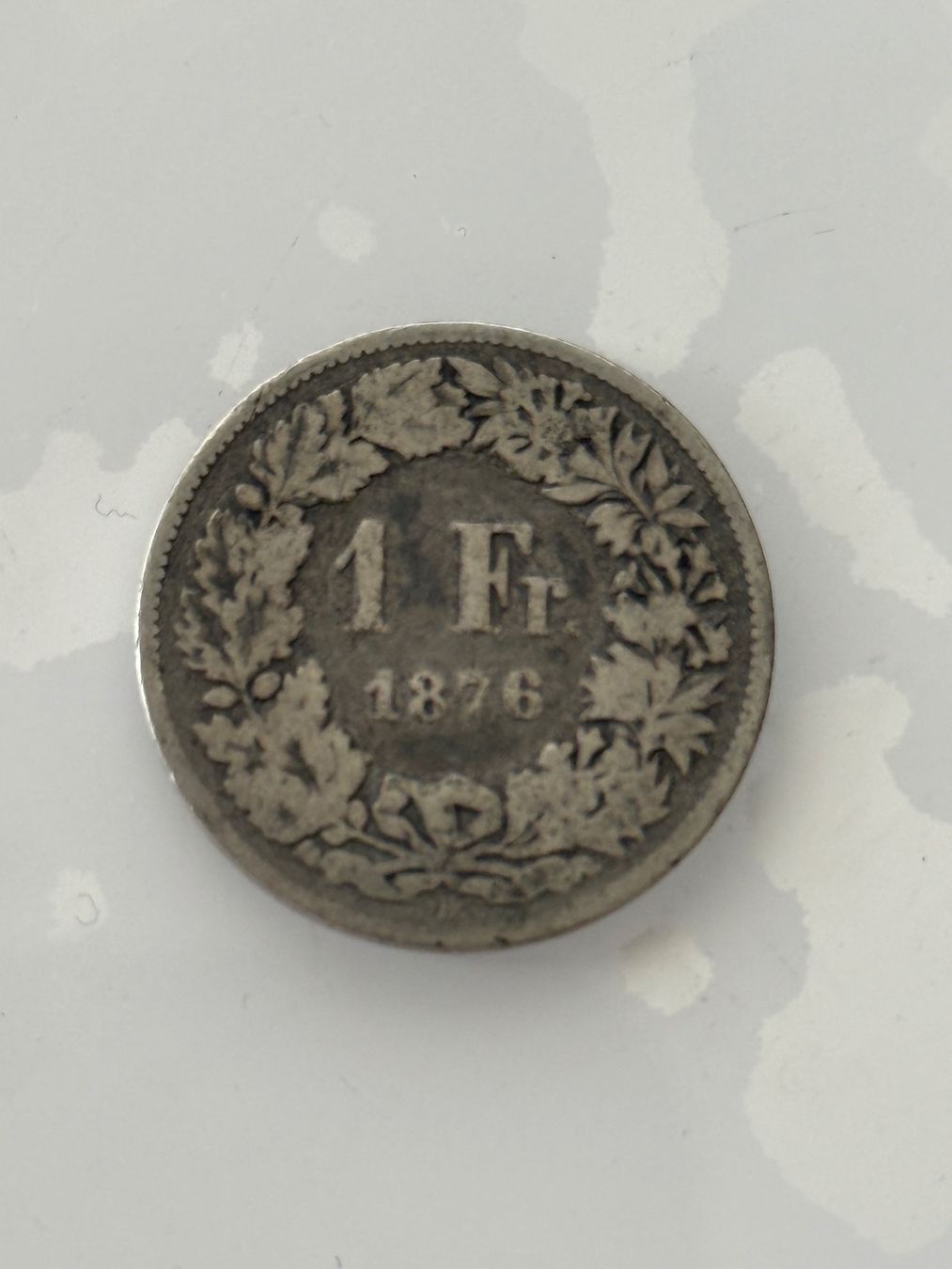 Tutti le monete: 1 Franken 1876  Rar – Usato da Wallisellen venduto da SWISS_SILVER1