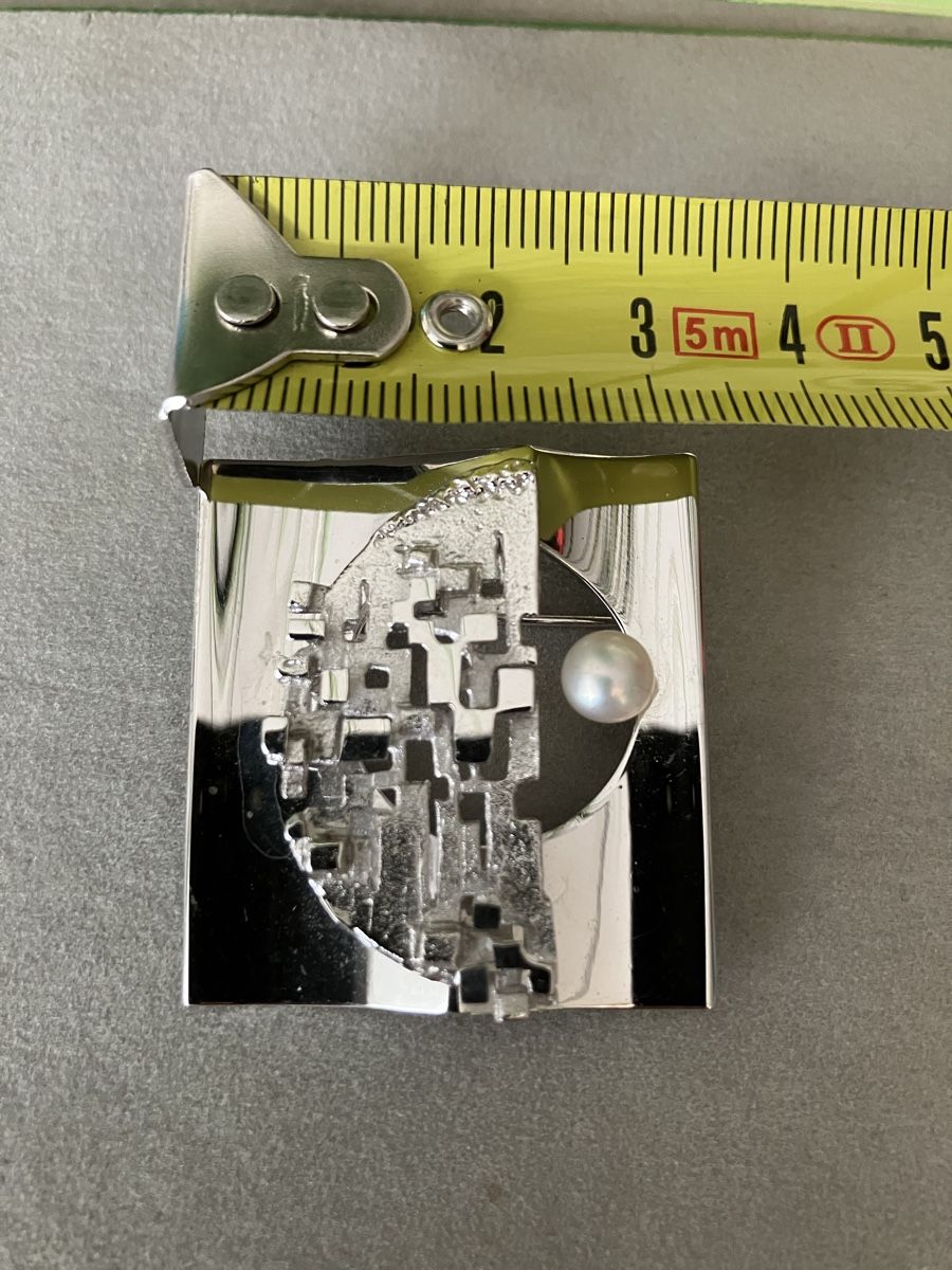 Spille & Fermagli: Alte Silber 800er Brosche 3,5 cm mit Perle – Usato da Flums venduto da mya_2lh9 4
