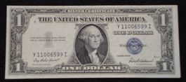 XF  - Silver Certificate - US$ 1935, serie F - Y11006599I