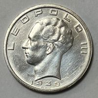 50 Francs - Léopold III - 1939   ( Silber .835)