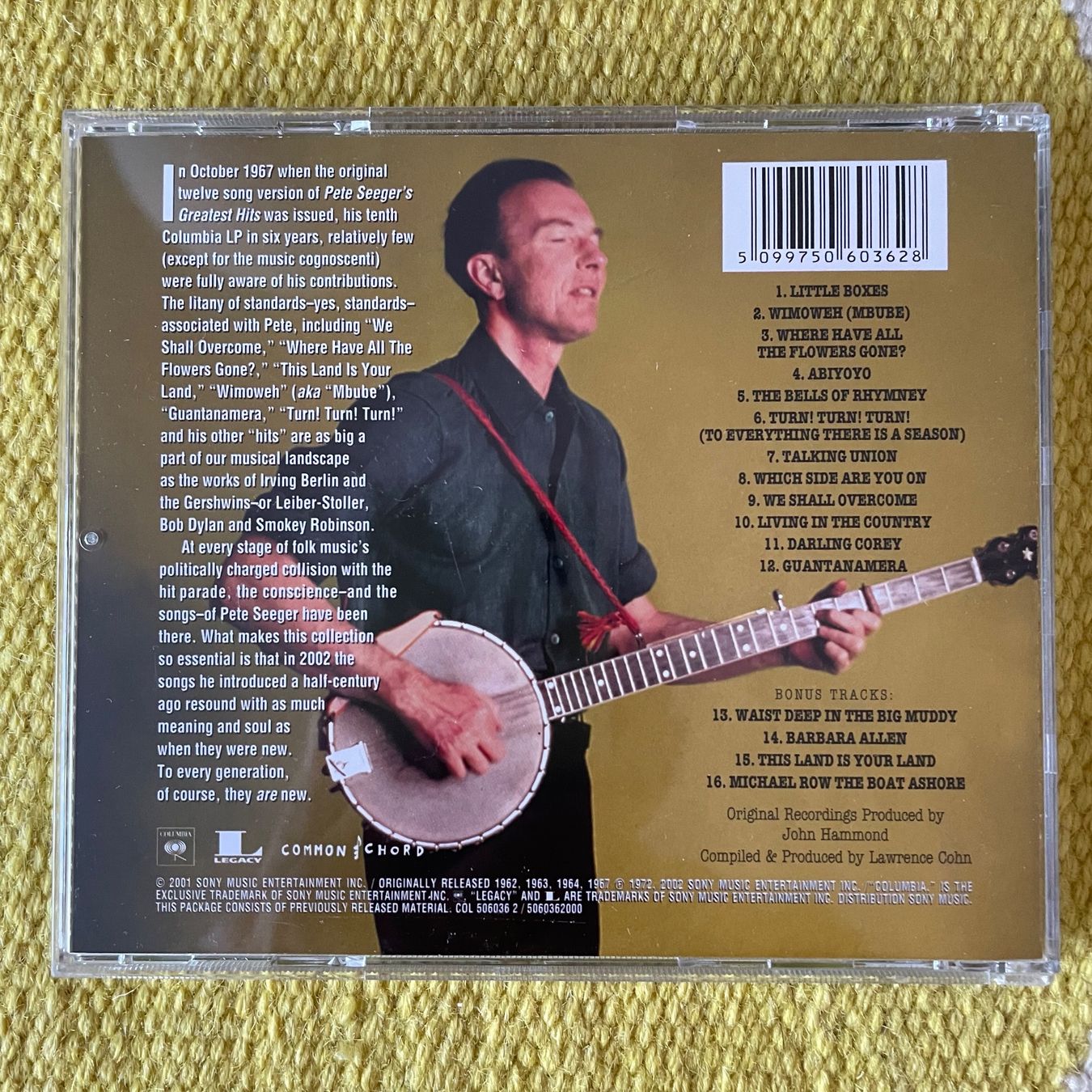 CD: PETE SEEGER-GREATEST HITS – Usato da Rorschacherberg venduto da CD-Roli 1