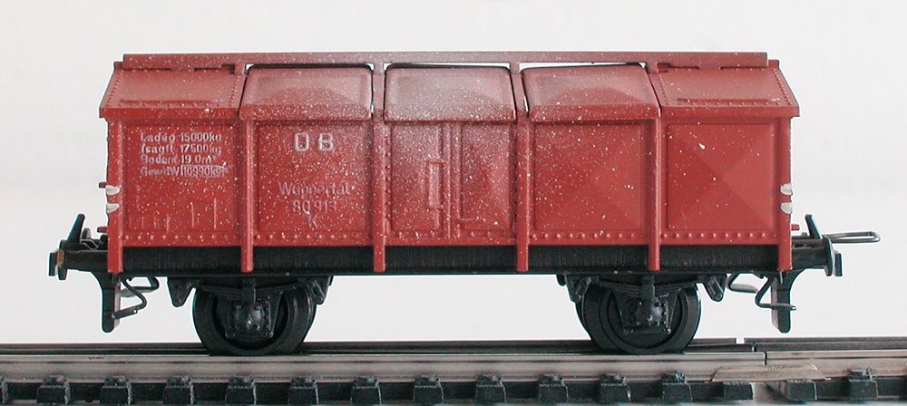 Trix Modellini di ferrovie: Trix Klappdeckelwagen K Spur H0 – Usato da Oberwil BL venduto da Klang 1
