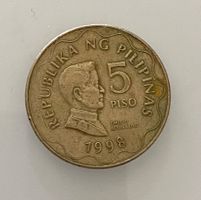Philippinen - 1 Umlaufmünze 5 Pesos 1998