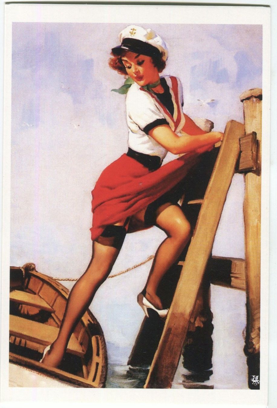 Cartoline postali: Postkarte "Pin-up. Halloween". – Nuovo e nell'imballaggio originale da Basel venduto da Butsch5