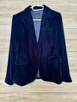 Blazer velours bleu marine
