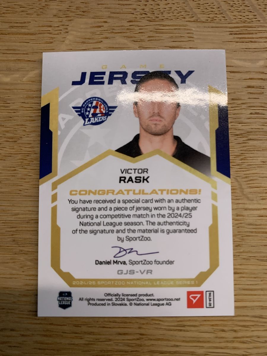 Sportzoo Carte collezionabili: Sportzoo Rask Game Jersey /30 – Nuovo (secondo la descrizione) da Tafers venduto da AdHockey 1