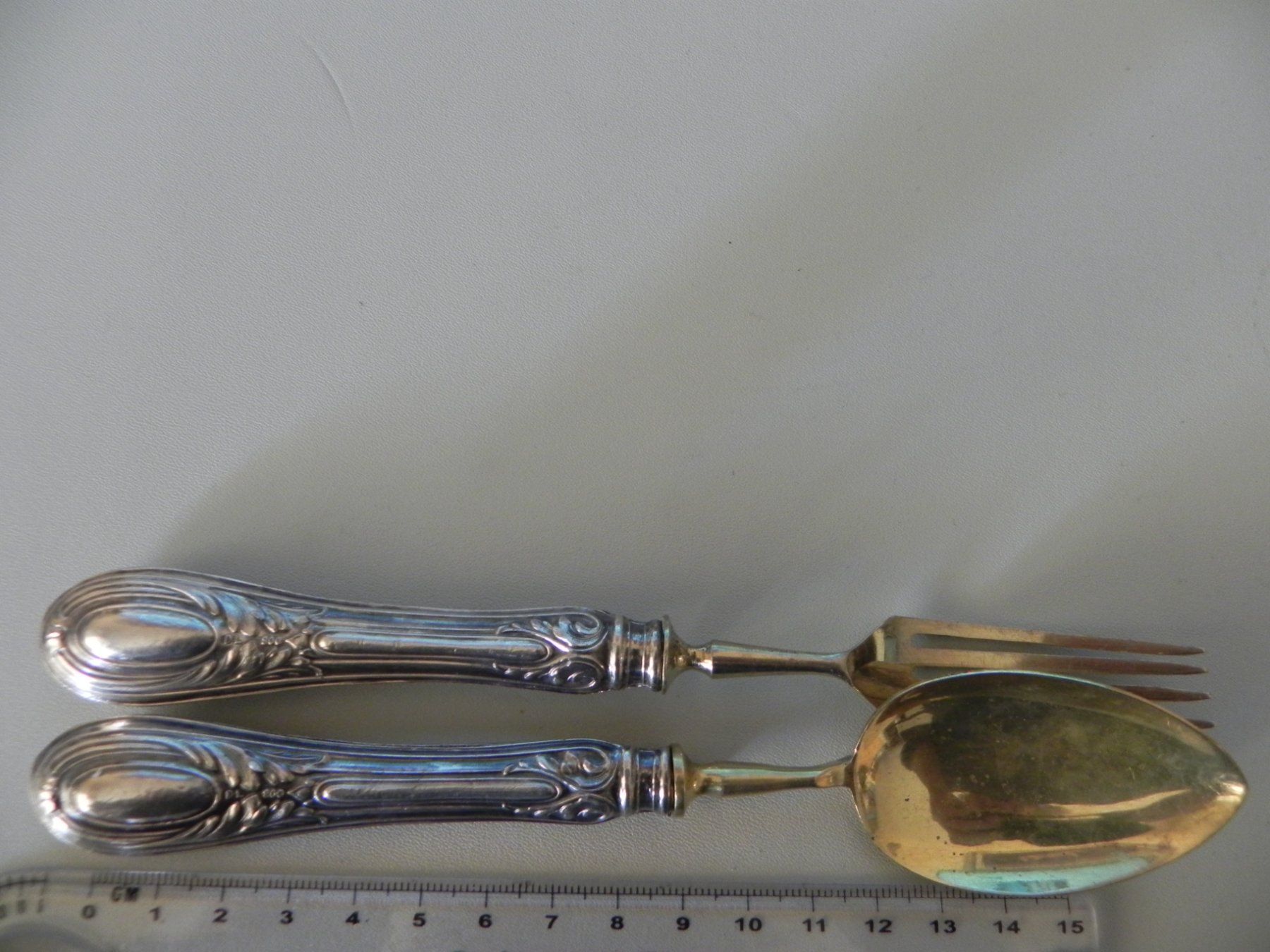 Set di posate: Besteckset 800 Silber / vergoldet – Usato da Minusio venduto da Lory64 8