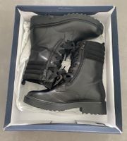 Bottines doublées cuir noir “Caprice” semelles à profil 36