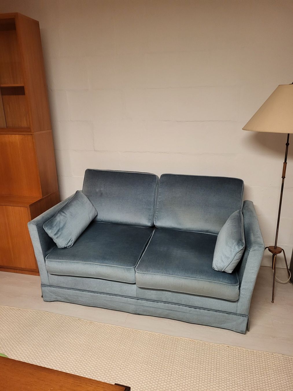 Divani: Vintage Sofa / Schlafcouch / Klappbett aus Samt – Usato da Baden venduto da kani02 2