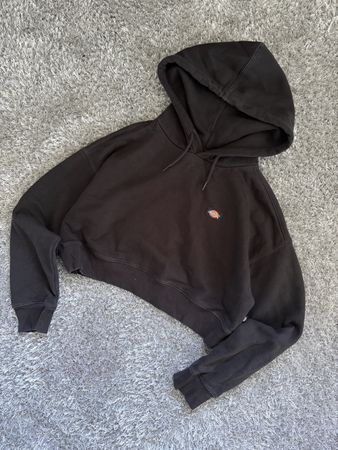 Dickies Crop Black Hoodie - M