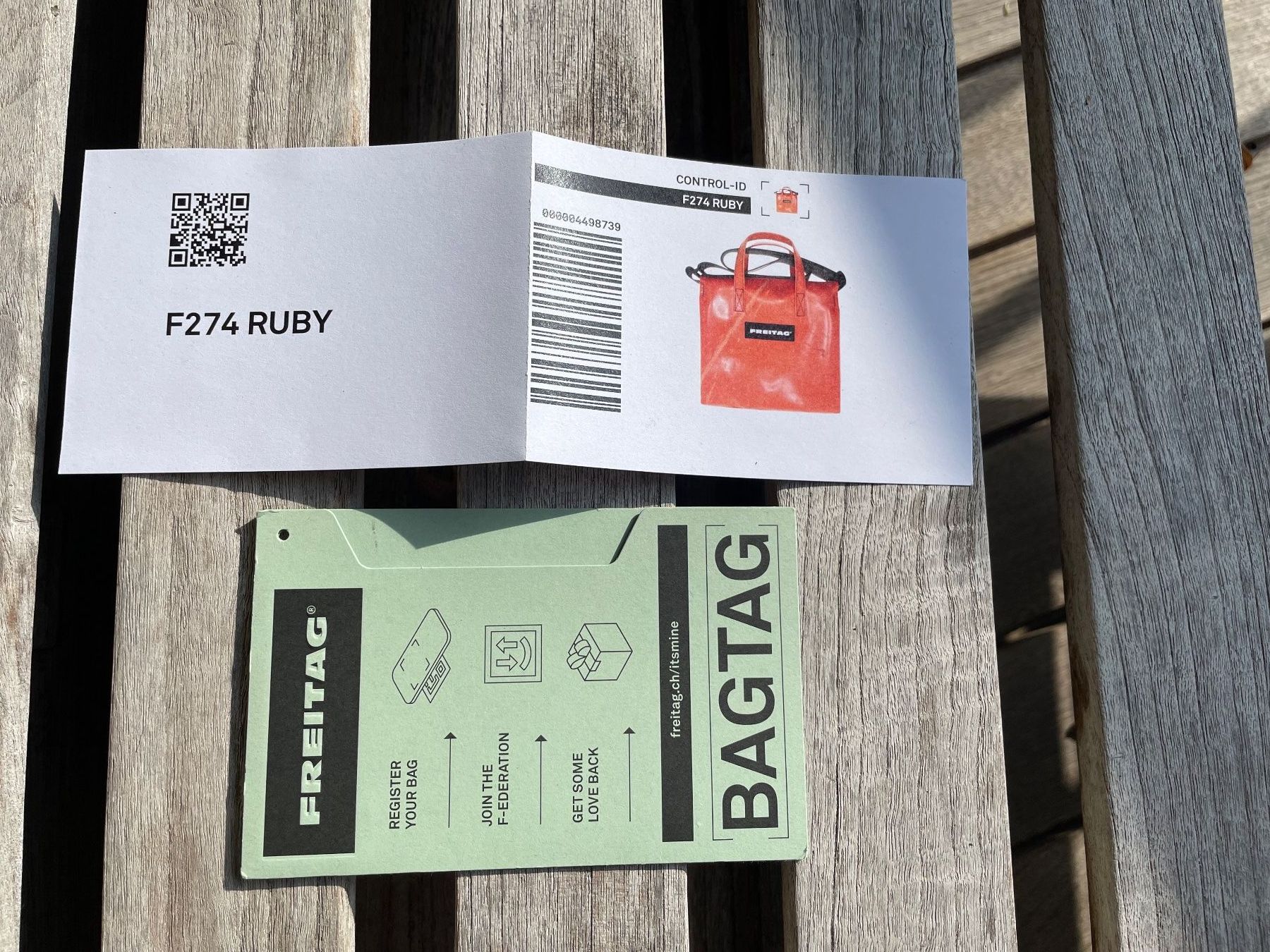 Freitag Taschen: F 274 FREITAG Ruby orange, crossbody bag, neu – Neu (gemäss Beschreibung) aus Aarau von waldrast 4