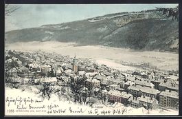 St-Imier, Totalansicht mit Bergpanorama 