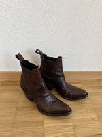 Western-Stiefeletten / Cowboy Boots aus Leder  Grösse 37