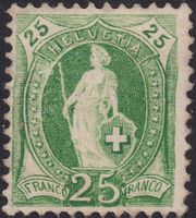 Stehende Helvetia: 67A ungebraucht mit Gummi, Kat: 250.-