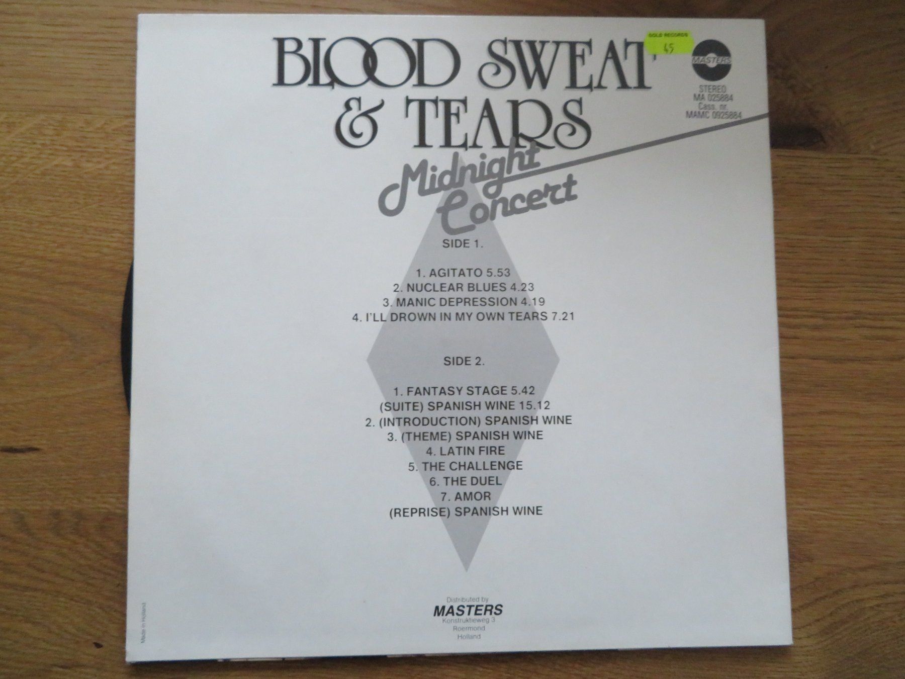 Schallplatten: BLOOD SWEAT U TEARS MIDNIGHT CONCERT – Neu (gemäss Beschreibung) aus Zürich von max_cp5f 1