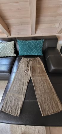 Gardeur Damen Hose, Leinen, braun Grösse 40