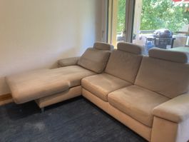 Sofa von Beldomo mit elektrischer verstellbarem Ottomane
