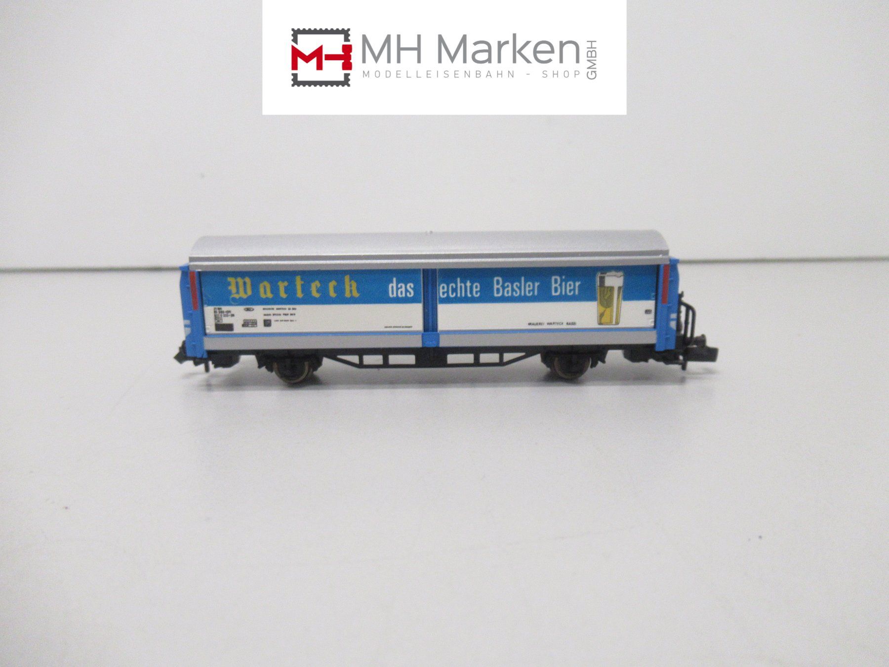Fleischmann Modelleisenbahnen: Fleischmann 8337 ged. Güterwagen Warteck Bier der SBB Spur N – Gebraucht aus Basel von mhmarken