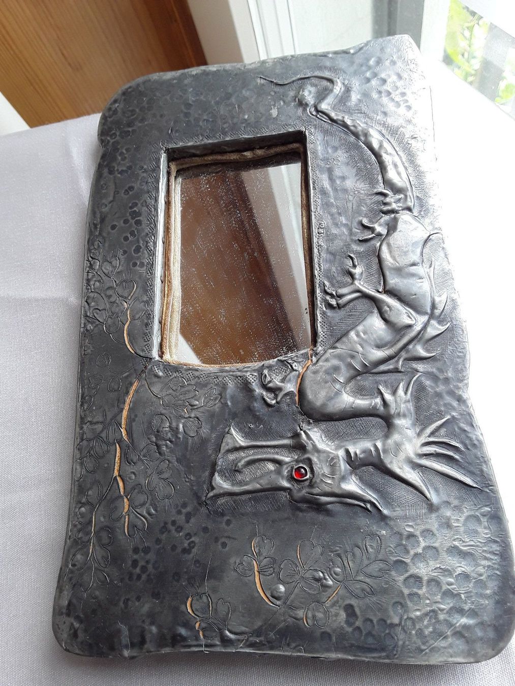 Spiegel: Antiker Silber Spiegel mit Drache – Gebraucht aus Zürich von helsan 9