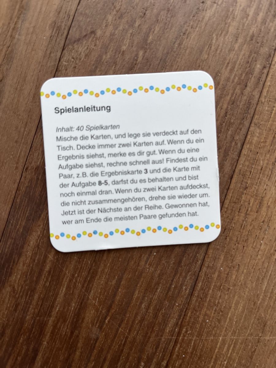 Giochi: Logli Kartenspass- Plus und Minus bis 20 – Usato da Luzern venduto da Aldabema 2