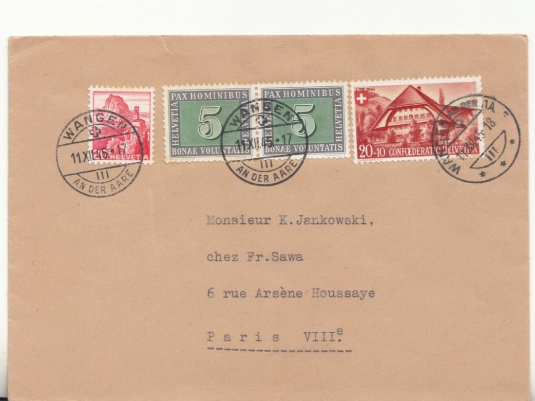 Tutti i francobolli: Mischfrankatur 1945 – Usato da Bürglen TG venduto da StampGraf