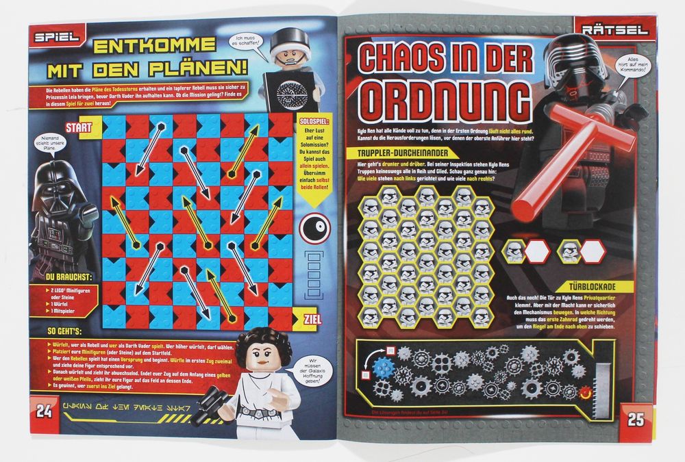 4 LEGO STAR WARS Comics, Quiz & Rätselspass für Kinder Set 3 (Gebraucht