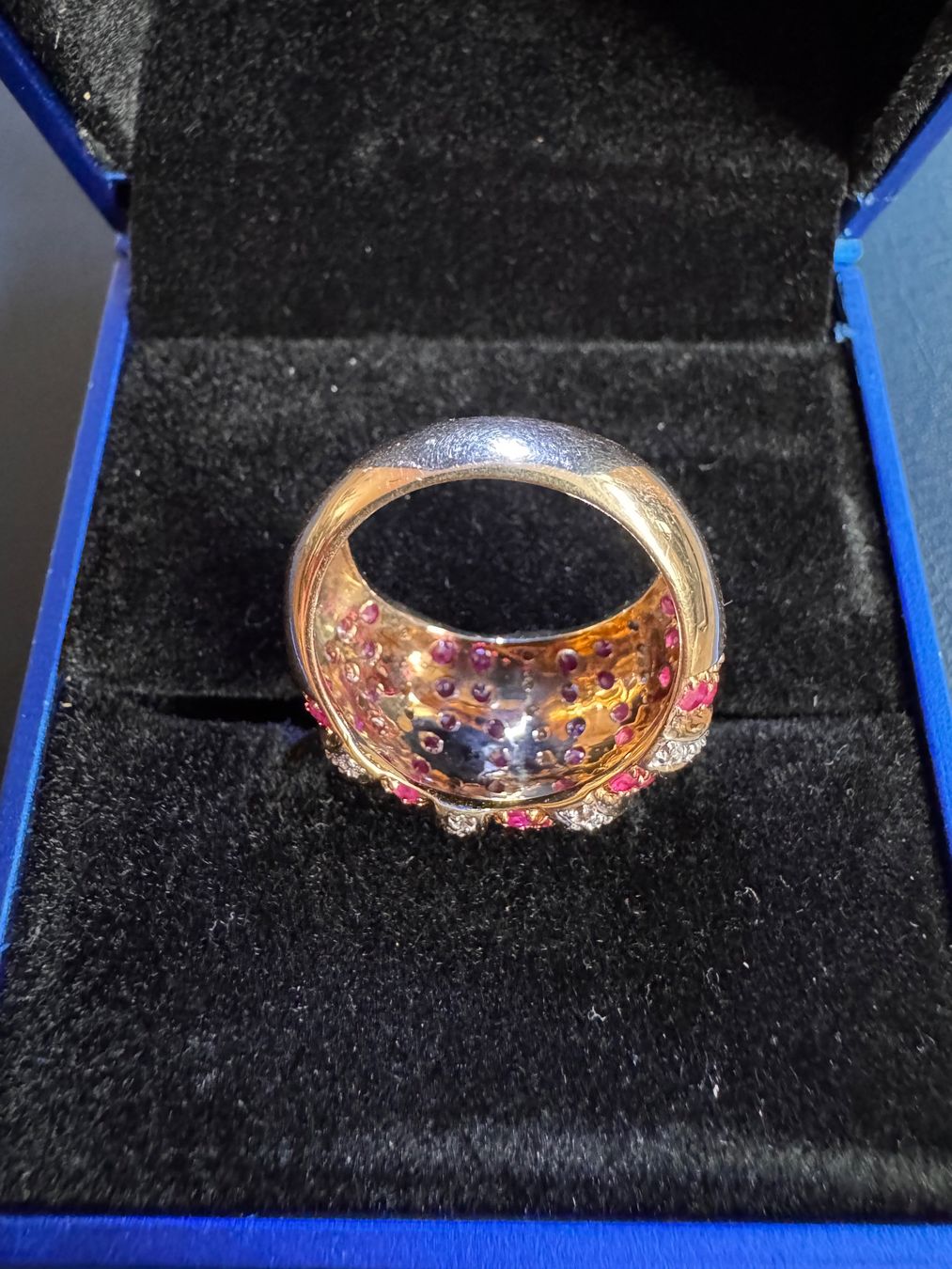 Anelli: Wunderschöner Ring mit Rubinen und Diamanten, 14k Gold – Usato da Ebikon venduto da Dmasterx 3