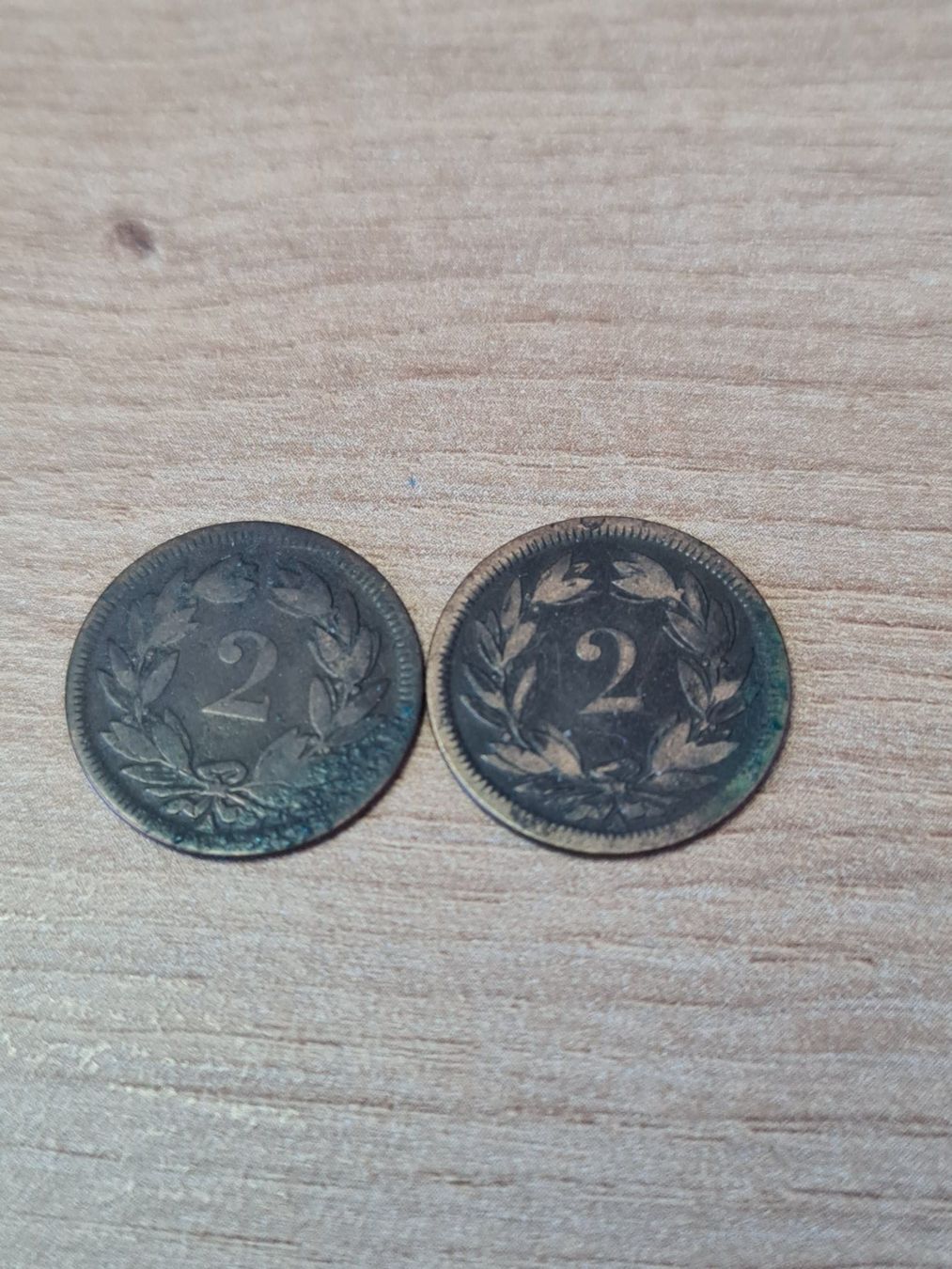 Tutti le monete: SCHWEIZER MÜNZEN 2 RAPPEN 1850 + 1851 – Usato da Windisch venduto da MarcelS01 3