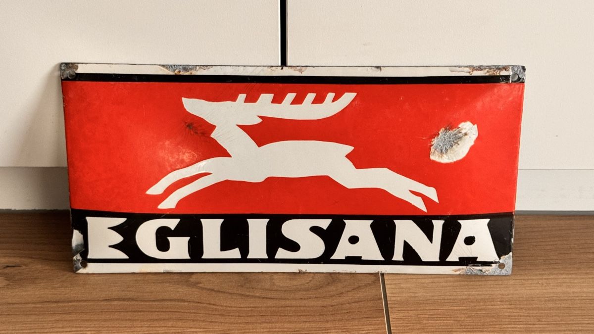 Insegne: Eglisana Emailschild 35cm – Usato da Bubikon venduto da omitha1