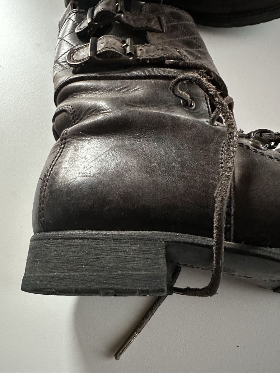 Scarpe da donna: Braune Leder Winterstiefel, Gr.37 Belstaff – Usato da Himmelried venduto da cookie50000 2