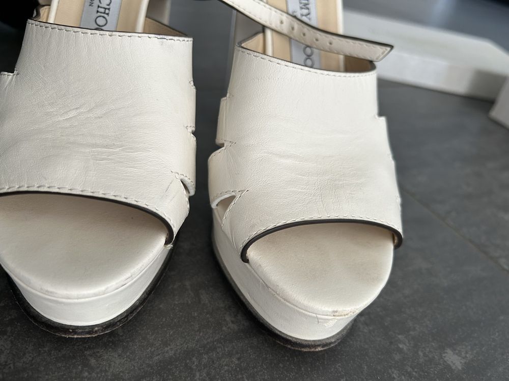 Jimmy Choo 39 white summer pumps 2