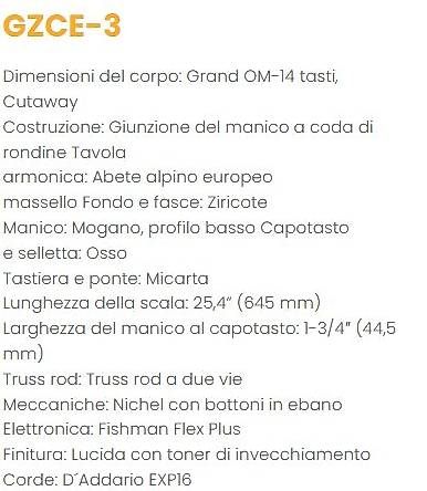 Strumenti musicali: Sigma GZCE-3+  – Usato da Figino venduto da FrankOne-55 4