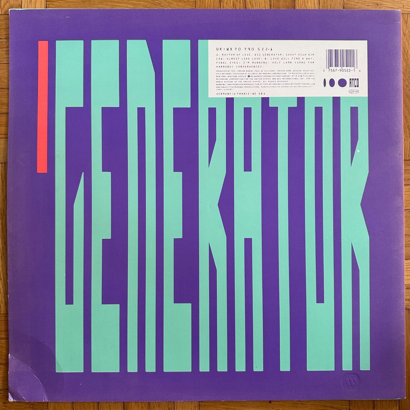 Dischi in vinile: LP - Yes - Big Generator – Usato da Breganzona venduto da Onairda75 1