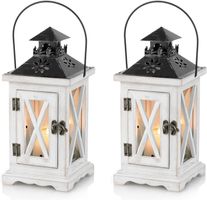 Laterne Kerzenhalter Vintage Windlicht Laterne Holz