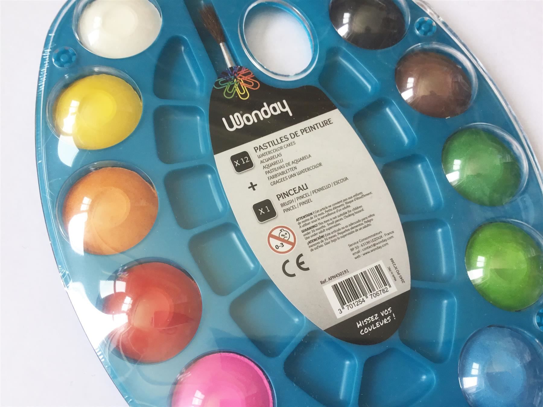 Colori: Wasserfarben auf Palette, 12 Farben – Nuovo e nell'imballaggio originale da St. Gallen venduto da cointec 3