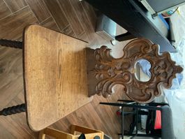 Antiker Stuhl, Holz geschnitzt, Barock Stil, Top Zustand!