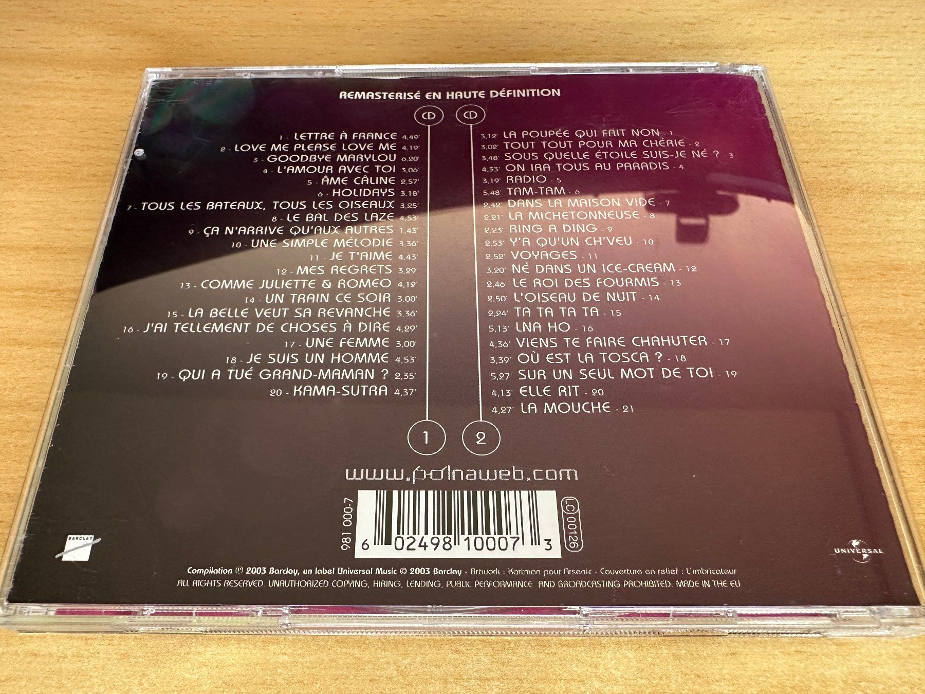 CD: N2 Michel Polnareff – Passé Présent - 2 CD – Usato da Rikon im Tösstal venduto da Alpenmutz 1