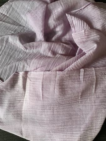Foulard 67% Cachemire 33% Soie Lilas Fabriqué en Inde 