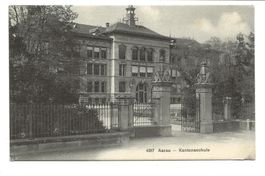 Aarau (AG) Kantonsschule - Eingangstor - 1911