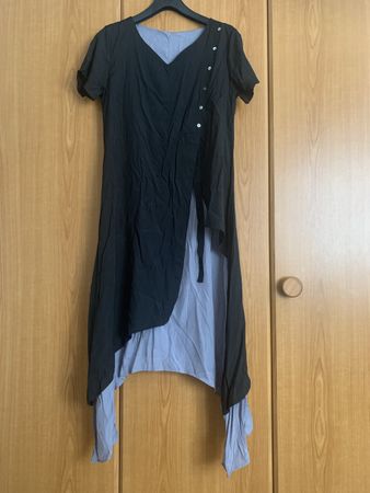 Schönes Sommerkleid, Grösse L, schwarz-lila, neu